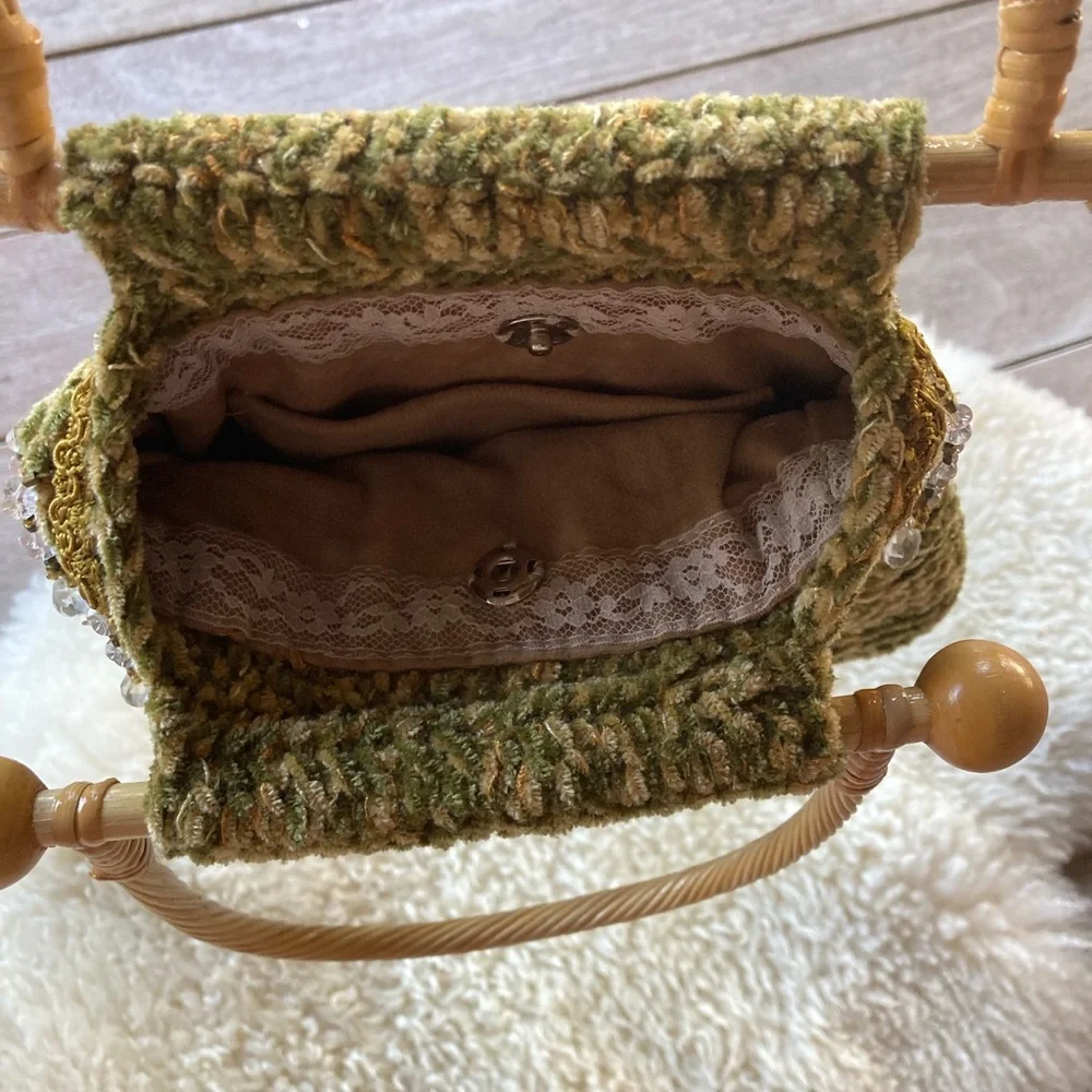 Boho style Hand made crochet clutch purse - Picture 4 of 4